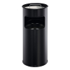 Waste bin (17L) + ashtray | Durable black