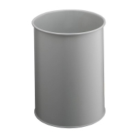 Wastepaper bin (15L) | Durable metal grey 310026