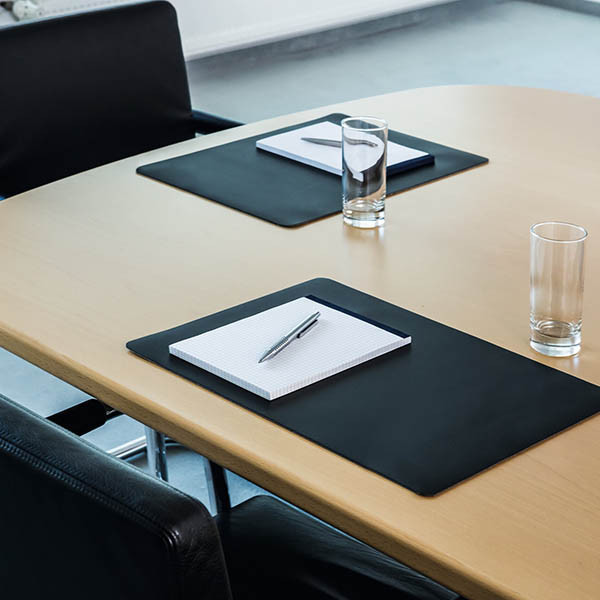 Durable black desk pad, 42cm x 30cm 310290 - 3