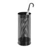 Durable black perforated metal umbrella stand, 28.5 litres 310285 - 1