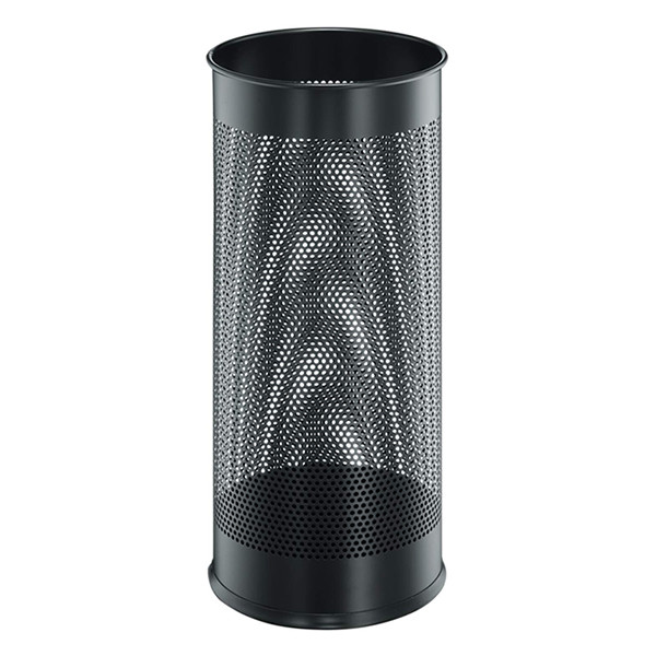 Durable black perforated metal umbrella stand, 28.5 litres 310285 - 2