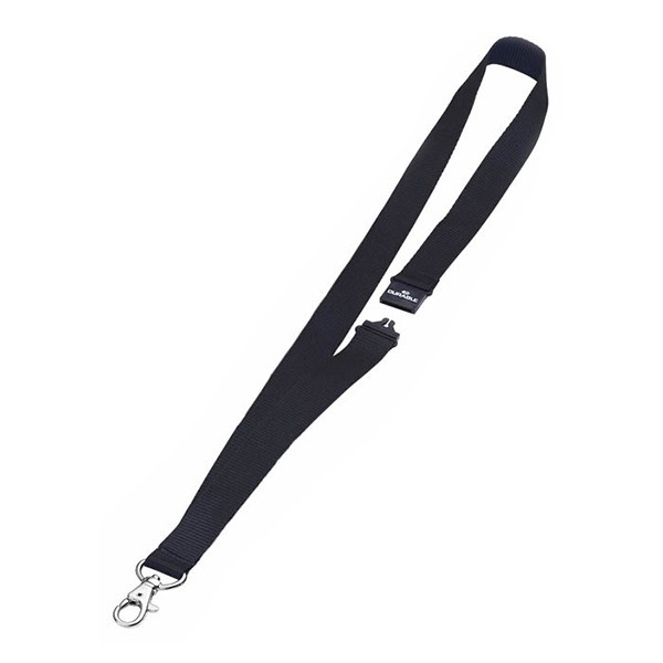 Durable black textile cord with carabiner (10-pack) 813701 310050 - 1