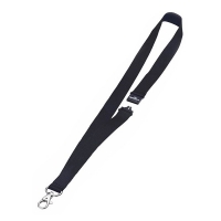 Durable black textile cord with carabiner (10-pack) 813701 310050