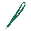 Durable green textile cord with carabiner (10-pack)