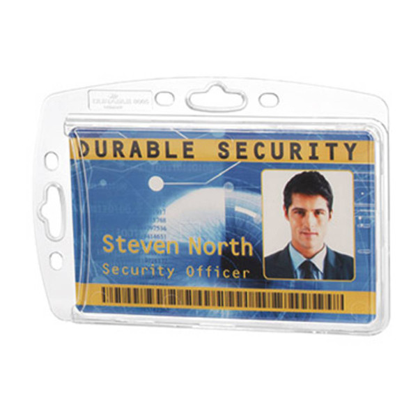 Durable name badge without textile cord, 85mm x 54mm (10-pack) 890519 310089 - 1