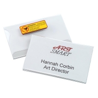 Durable name badges with magnet, 54mm x 90mm (25-pack) D811719 246302