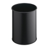 Durable paper black closed metal bin