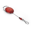 Durable red retractor with carabiner