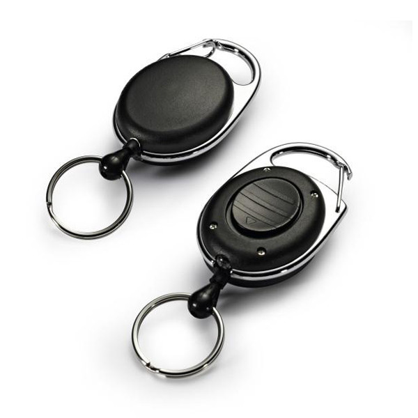 Durable reel mechanism with key ring and LED lamp 819801 310097 - 1