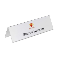 Durable table name plate 297mm x 105mm (25-pack) 805319 310109