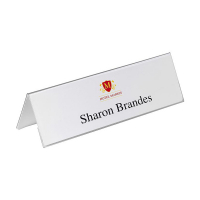 Durable table name plate 297mm x 105mm (25-pack) 805319 310109