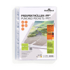 Durable transparent A4 plastic pockets with 11 holes, 80 micron (100-pack) 310291 - 1