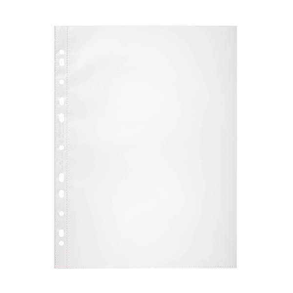 Durable transparent A4 plastic pockets with 11 holes, 80 micron (100-pack) 310291 - 2