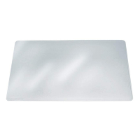 Durable transparent desk pad, 530mm x 400mm 711219 310005