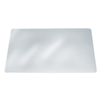 Durable transparent desk pad, 650mm x 500mm 711319 310006