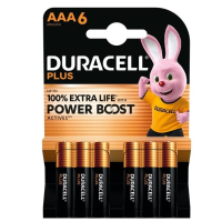 Duracell Plus Power Boost 100% Extra Life AAA / MN2400 / LR03 alkaline battery (6-pack) ADU00401