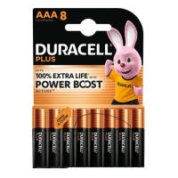 Duracell Plus Power Boost 100% Extra Life AAA / MN2400 / LR03 alkaline battery (8-pack) ADU00402