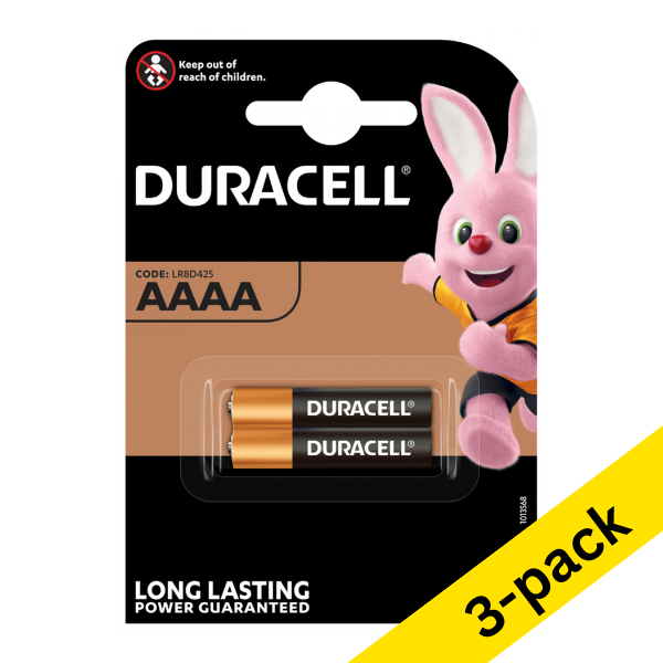 Duracell Ultra AAAA LR80425 alkaline batteries (3 x 2-pack) ADU00393 - 1