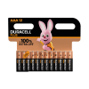 Duracell plus AAA battery alkaline 100% extra life (12-pack)