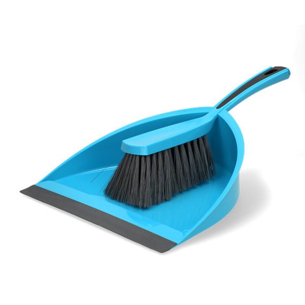 Dustpan and brush | plastic | blue | 123ink SDR06504 - 1
