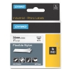 Dymo 1734524 IND Rhino black on white flexible nylon tape, 24mm (original Dymo)
