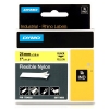 Dymo 1734525 IND Rhino black on yellow flexible nylon tape, 24mm (original Dymo)