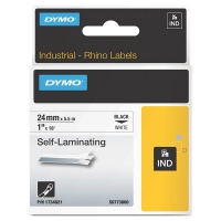 Dymo 1734821 IND Rhino black on white self-laminating tape, 24mm (original Dymo) 088730
