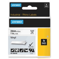 Dymo 1805430 IND Rhino black on white vinyl tape, 24mm (original Dymo) 1805430 088606