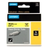 Dymo 18058 IND Rhino black on yellow heat-shrink tape, 19mm (original Dymo)