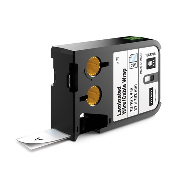 Dymo 1868706 XTL pre-cut laminated cable wrap, 21x102mm (original) 1868706 089094 - 1