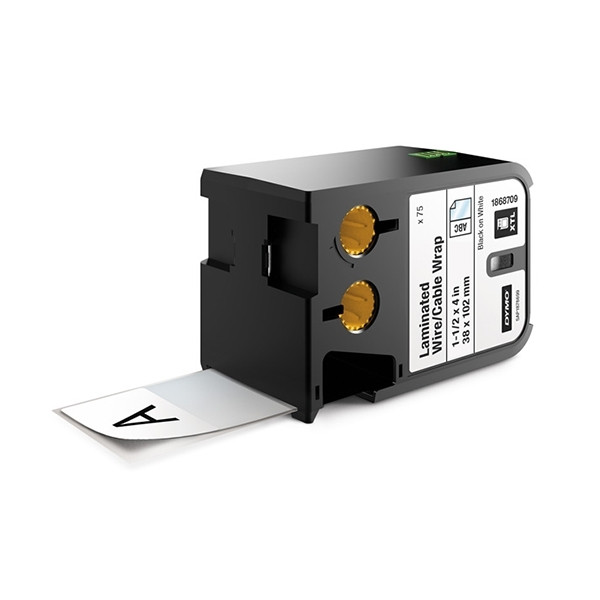 Dymo 1868709 XTL pre-cut laminated cable wrap, 38x102mm (original) 1868709 089100 - 1