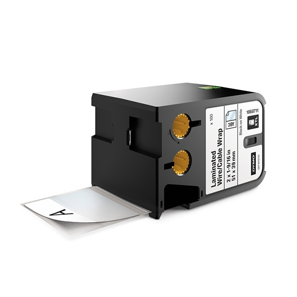Dymo 1868711 XTL pre-cut laminated cable wrap, 51x39mm (original) 1868711 089104 - 1