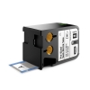 Dymo 1868718 XTL pre-cut heat shrink tape, black on white, 12mm x 34mm (original) 089052 - 1