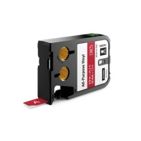 Dymo 1868761 XTL white on red vinyl tape, 12mm (original Dymo) 1868761 088900