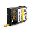 Dymo 1868771 XTL vinyl tape, black on yellow, 12mm (original Dymo)