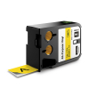 Dymo 1868773 XTL vinyl tape, black on yellow, 24mm (original)