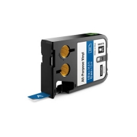 Dymo 1868776 XTL vinyl tape, white on blue, 12mm (original Dymo) 088906