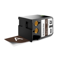 Dymo 1868790 XTL vinyl tape, white on brown, 54mm (original Dymo) 089014