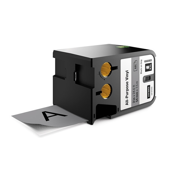 Dymo 1868805 XTL vinyl tape, black on grey, 54mm (original Dymo) 089020 - 1