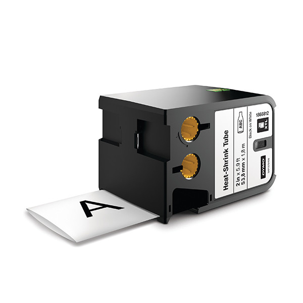 Dymo 1868812 XTL shrink tubing tape, black on white, 54mm (original) 1868812 089046 - 1