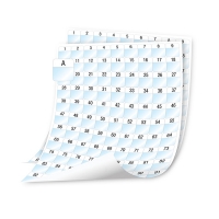 Dymo 1908552 XTL pre-cut laminated cable wraps on sheet, 24x23mm (original Dymo) 089108