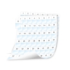 Dymo 1908553 XTL pre-cut laminated cable wraps on sheet, 24x42mm (original) 089110 - 1