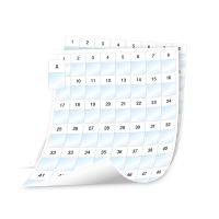 Dymo 1908553 XTL pre-cut laminated cable wraps on sheet, 24x42mm (original Dymo) 089110