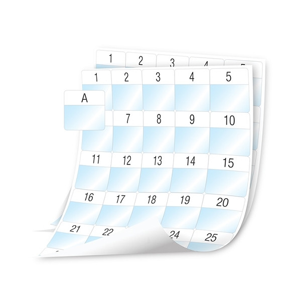 Dymo 1908556 XTL pre-cut laminated cable wraps on sheet, 41x42mm (original) 1908556 089116 - 1