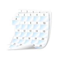 Dymo 1908556 XTL pre-cut laminated cable wraps on sheet, 41x42mm (original Dymo) 089116