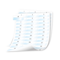 Dymo 1908557 XTL pre-cut laminated cable wraps on sheet, 54x23mm (original) 1908557 089118