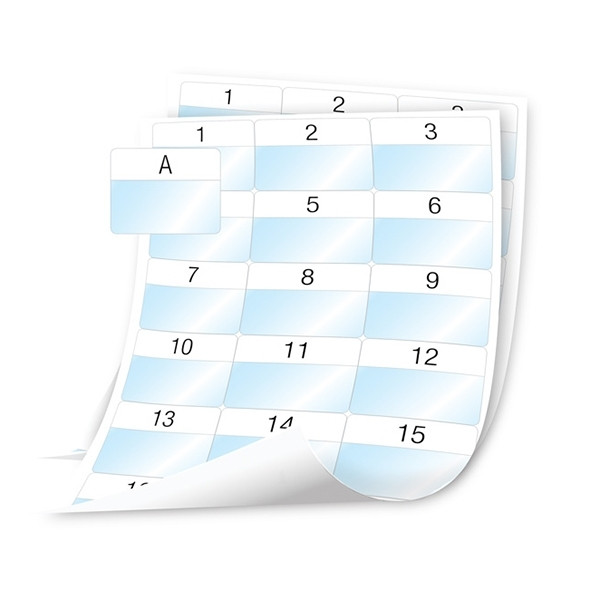 Dymo 1908558 XTL pre-cut laminated cable wraps on sheet, 54mm x 42mm (original Dymo) 089120 - 1