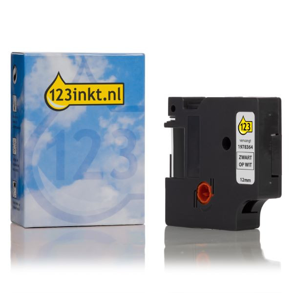 Dymo 1978364 black on white tape, 12mm (123ink version) | 5-pack 650563 - 1