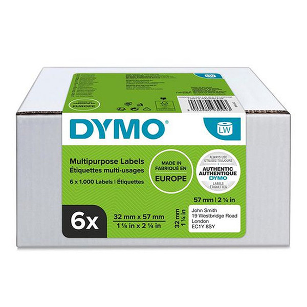 Dymo 2093094 / 11354 removable multi-purpose labels (6-pack) (original Dymo) 2093094 089162 - 1