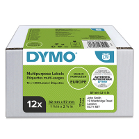 Dymo 2093095 / 11354 removable multi-purpose labels (12-pack) (original Dymo) 2093095 089164